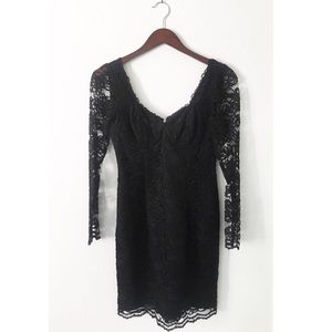 Vintage | lace bustier long sleeved dress | 2